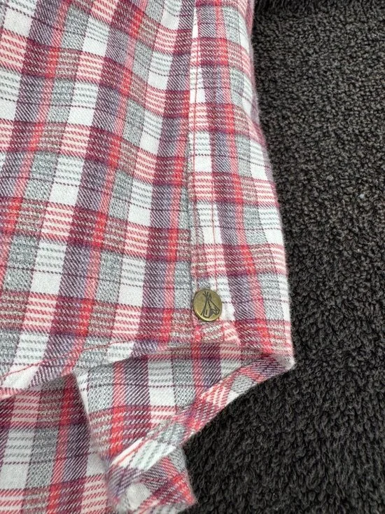 Pendleton Womens Red & White Long Sleeve Plaid Button-Up Shirt Size S - Picture 10 of 12